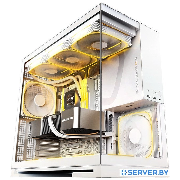 Корпус Geometric Future Model 5 5FAN (белый). Фото 1