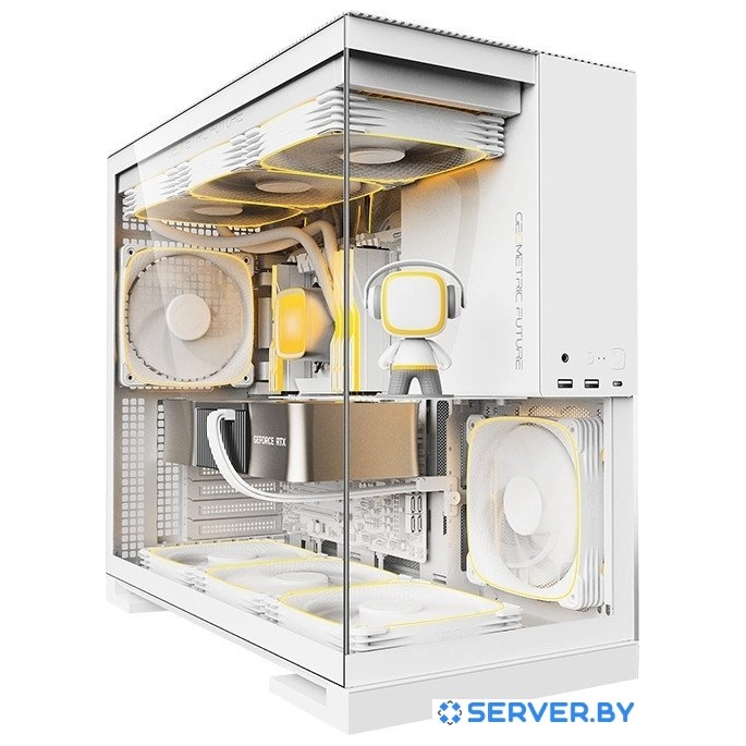 Корпус Geometric Future Model 5 5FAN (белый). Фото 5