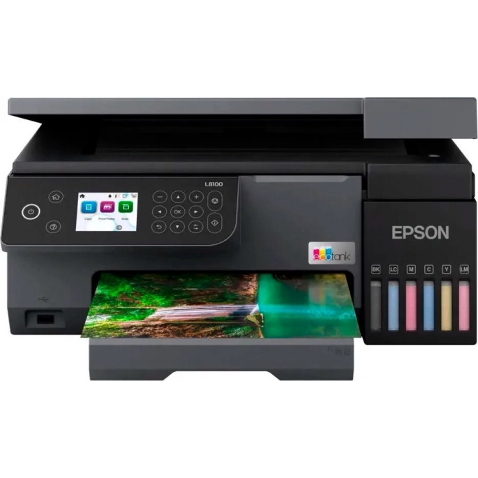 МФУ Epson EcoTank L8100 (черный). Фото 1