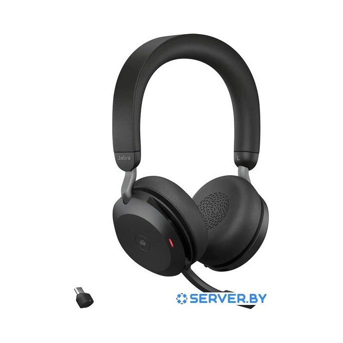 Офисная гарнитура Jabra Evolve2 75 MS Stereo USB-C (черный). Фото 1