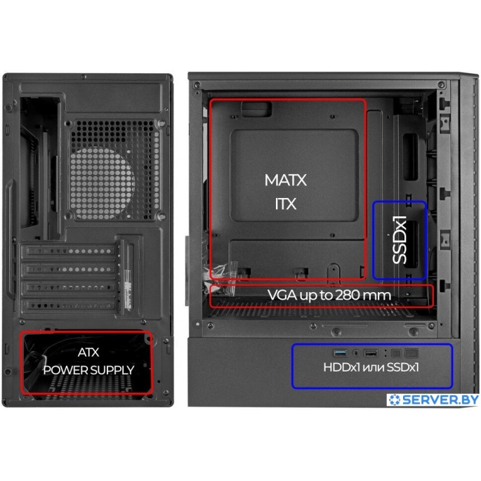 Корпус Ginzzu CL401. Фото 4