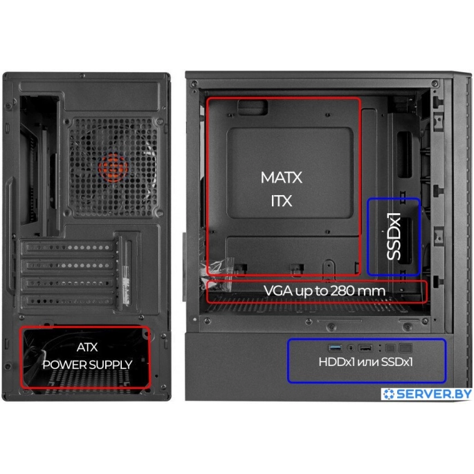 Корпус Ginzzu CL406. Фото 3