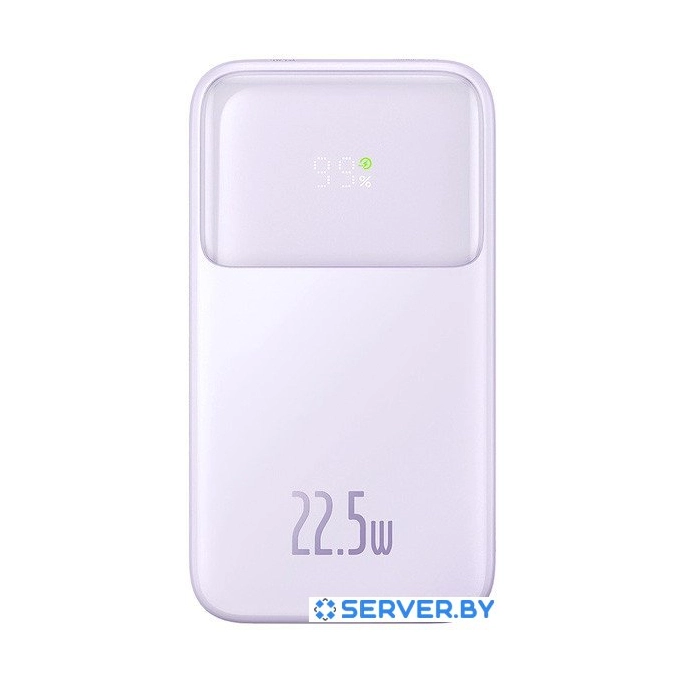 Внешний аккумулятор Baseus Comet Series Dual-Cable Digital Display Fast Charge Power Bank 22.5W 20000mAh (сиреневый). Фото1