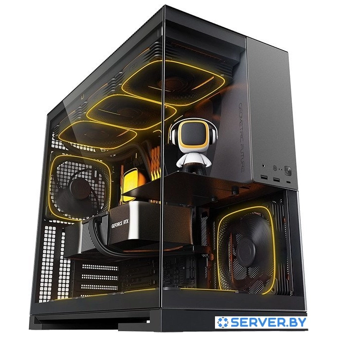 Корпус Geometric Future Model 5 5FAN (черный/серый). Фото 2