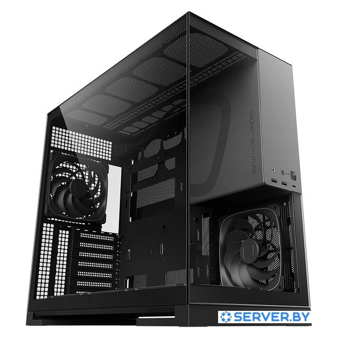 Корпус Geometric Future Model 5 5FAN (черный/серый). Фото 3