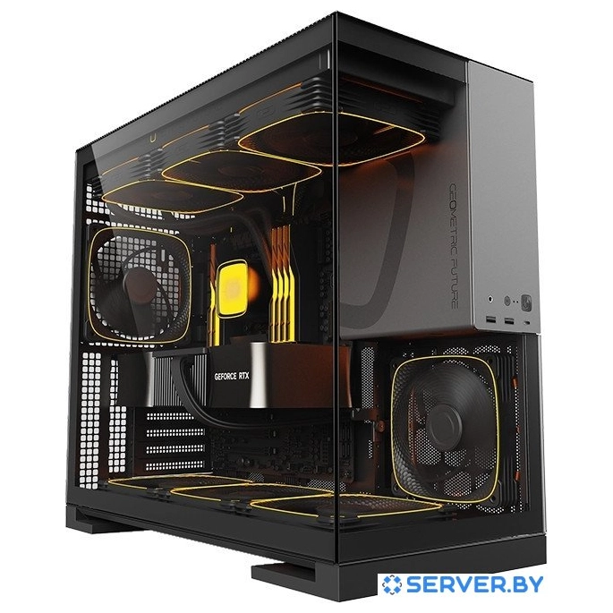 Корпус Geometric Future Model 5 5FAN (черный/серый). Фото 4