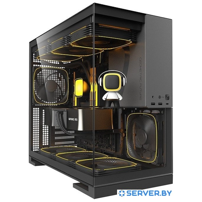 Корпус Geometric Future Model 5 5FAN (черный/серый). Фото 5