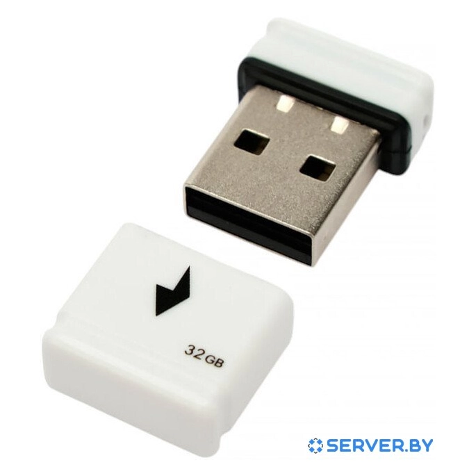 USB Flash Gembird GFL-2.0-32mini 32Gb (белый). Фото 1