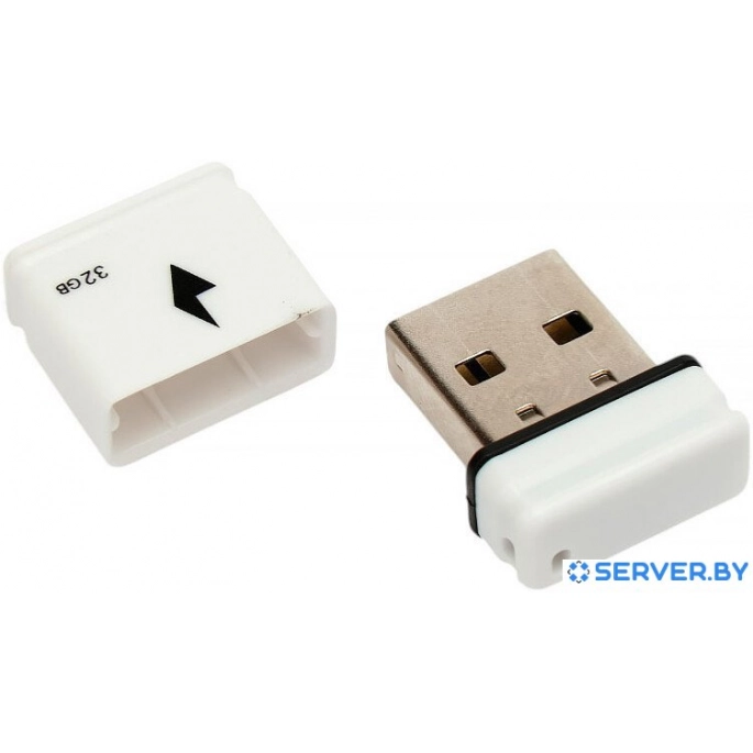 USB Flash Gembird GFL-2.0-32mini 32Gb (белый). Фото 2