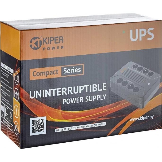 Источник бесперебойного питания Kiper Power Compact B650 (650VA/360W). Фото 3