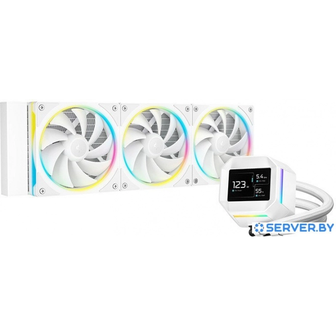Система жидкостного охлаждения для процессора DeepCool LM360 WH R-LM360-WHDMMC-1. Фото1