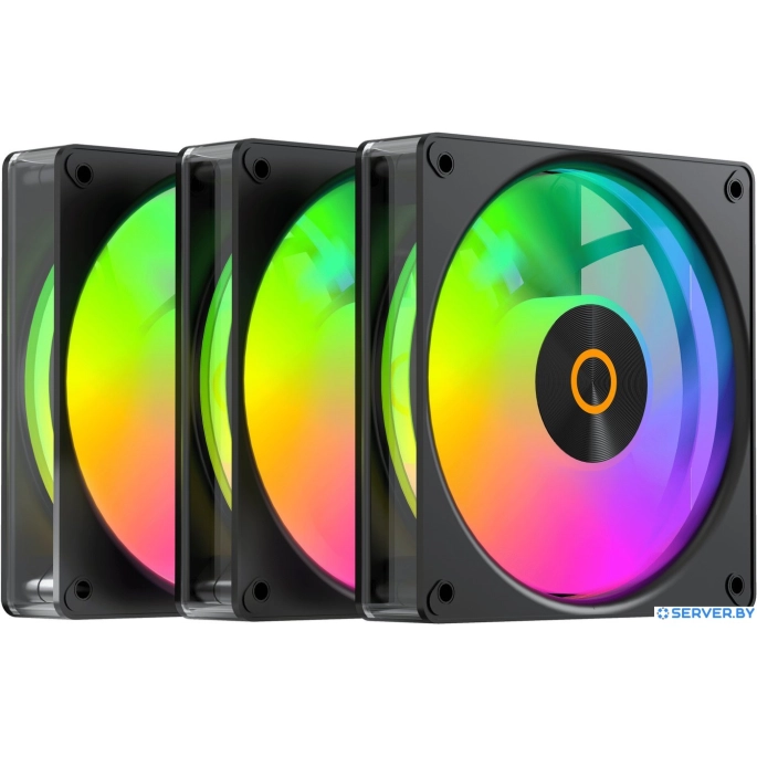 Комплект вентиляторов для корпуса Ocypus Gamma F12 Elite BK ARGB Reverse Blade 3IN1. Фото 1