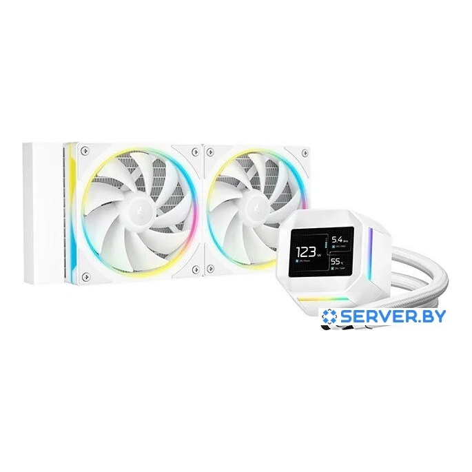 Система жидкостного охлаждения для процессора DeepCool LMLM240 WH R-LM240-WHDMMC-1. Фото1
