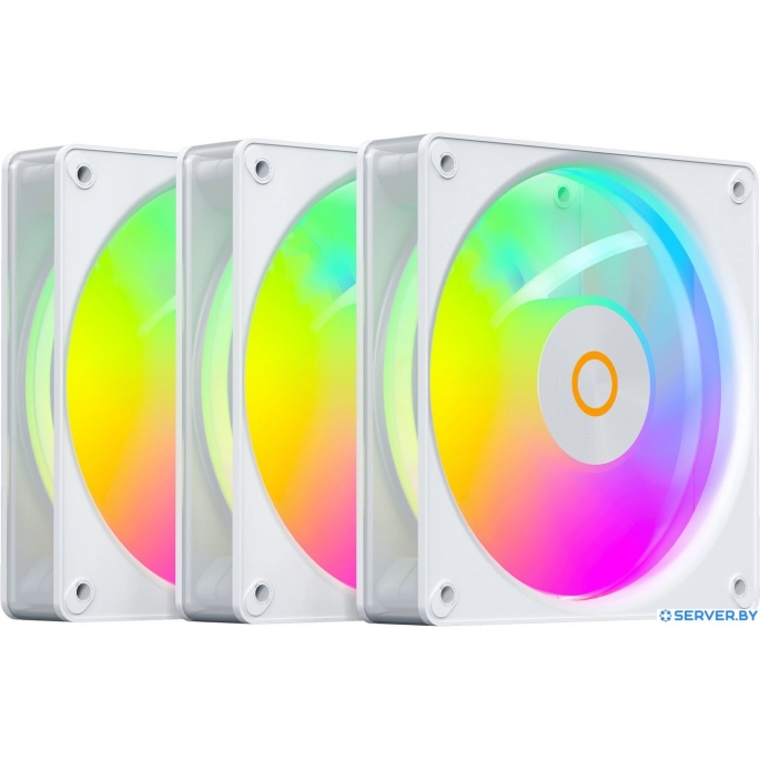 Комплект вентиляторов для корпуса Ocypus Gamma F12 Elite WH ARGB Reverse Blade 3IN1. Фото1