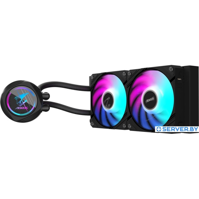 Жидкостное охлаждение для процессора Gigabyte Aorus Waterforce II 240. Фото 2