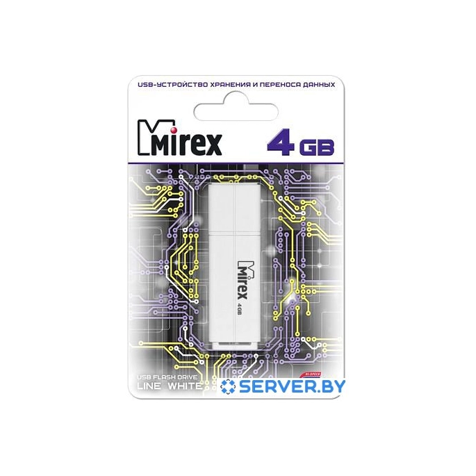 USB Flash Mirex Color Blade Line 4GB (белый) [13600-FMULWH04]. Фото3