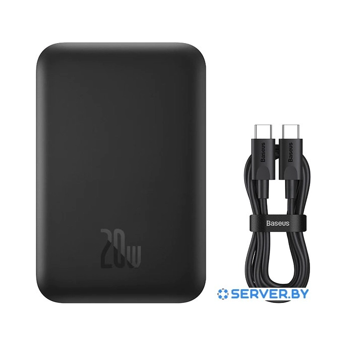 Внешний аккумулятор Baseus Magnetic Wireless PPCX020003 6000mAh (голубой). Фото4