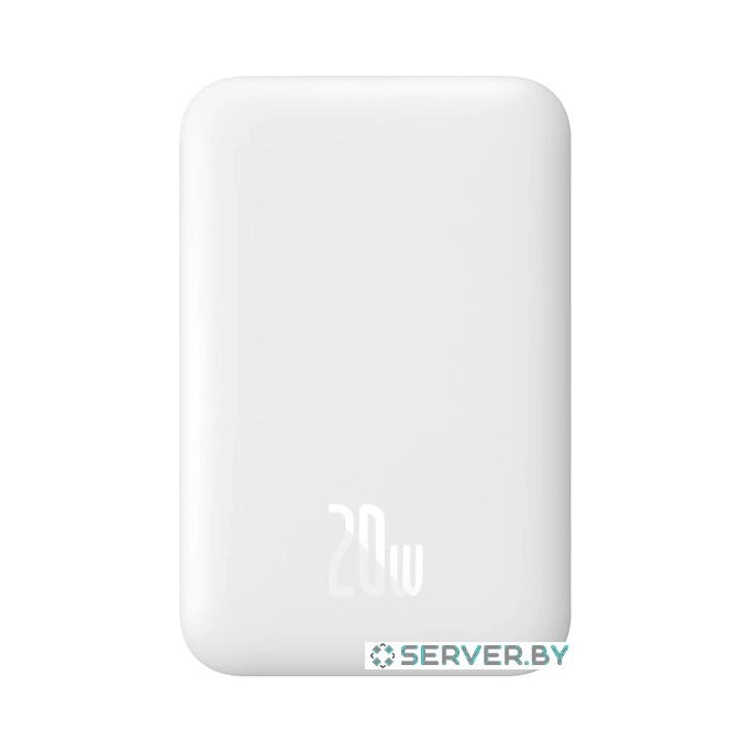Внешний аккумулятор Baseus Magnetic Wireless PPCX020002 6000mAh (белый). Фото1