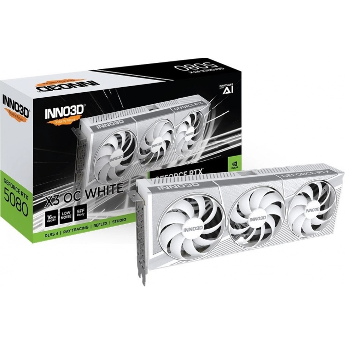 Видеокарта Inno3D GeForce RTX 5080 X3 OC White N50803-16D7X-17605211. Фото2