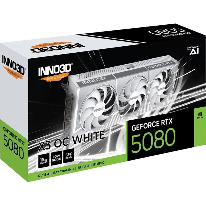 Видеокарта Inno3D GeForce RTX 5080 X3 OC White N50803-16D7X-17605211. Фото3