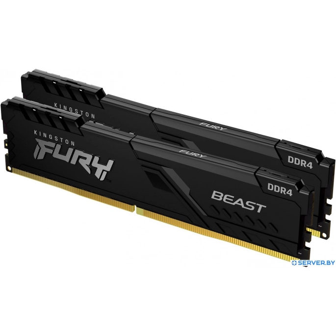Оперативная память Kingston FURY Beast 2x8ГБ DDR4 3200 МГц KF432C16BBK2/16WP. Фото1