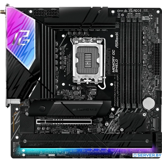 Материнская плата ASRock B860M Lightning WiFi. Фото 2