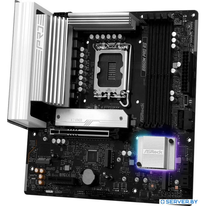 Материнская плата ASRock B860M Pro RS. Фото 4