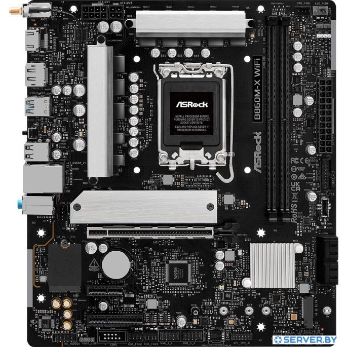 Материнская плата ASRock B860M-X WiFi. Фото 1