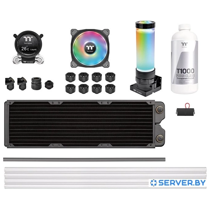 Модульная система жидкостного охлаждения Thermaltake Pacific CLM360 Ultra Hard Tube Liquid Cooling Kit CL-W335-CU12SW-A. Фото 1