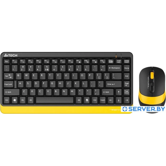 Офисный набор A4Tech Fstyler FG1110 (черный/желтый). Фото1