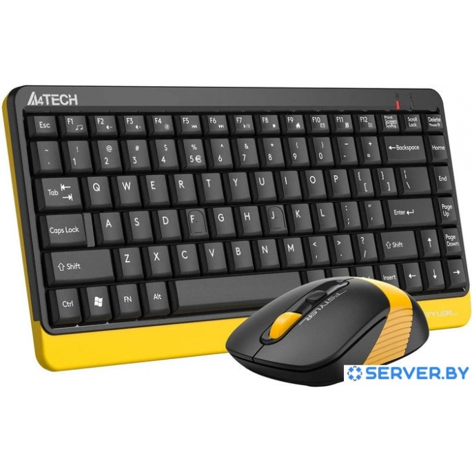 Офисный набор A4Tech Fstyler FG1110 (черный/желтый). Фото2