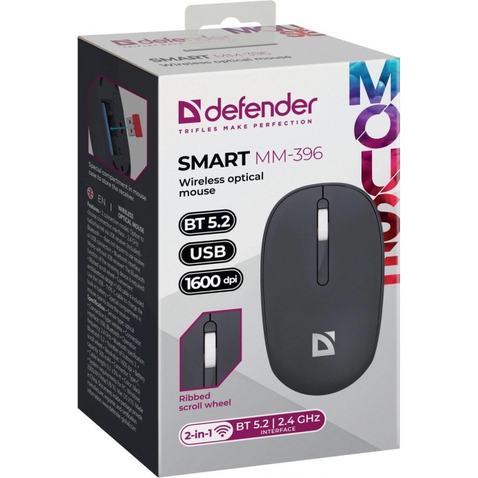 Мышь Defender Smart MM-396 (черный). Фото5