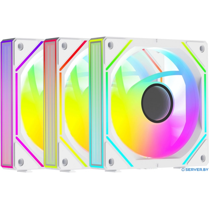 Комплект вентиляторов для корпуса Ocypus Gamma F12 Uni WH ARGB Reverse Blade 3IN1. Фото1