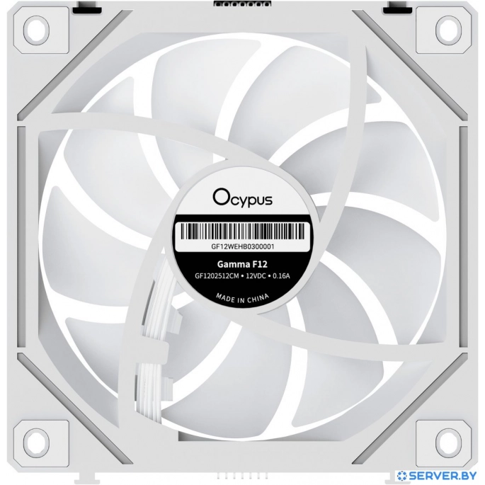Комплект вентиляторов для корпуса Ocypus Gamma F12 Uni WH ARGB Reverse Blade 3IN1. Фото4