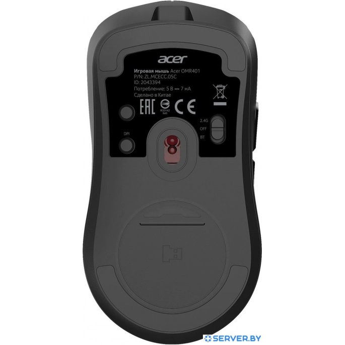 Игровая мышь Acer OMR401 (черный). Фото4