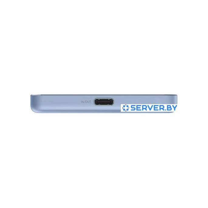 Внешний аккумулятор Xiaomi Super Slim Magnetic Power Bank 5000mAh WPB0507S (голубой, международная версия). Фото3