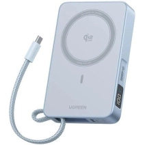 Внешний аккумулятор Ugreen MagFlow PB773 10000mAh (голубой)
