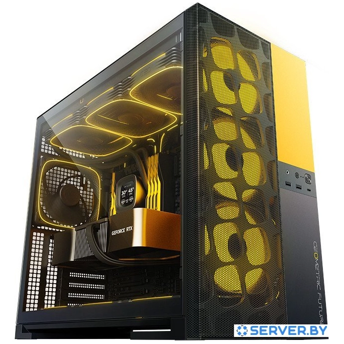Корпус Geometric Future Model 5 Vent 5FAN (черный/желтый). Фото1