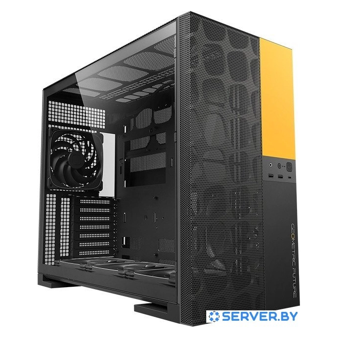Корпус Geometric Future Model 5 Vent 5FAN (черный/желтый). Фото4