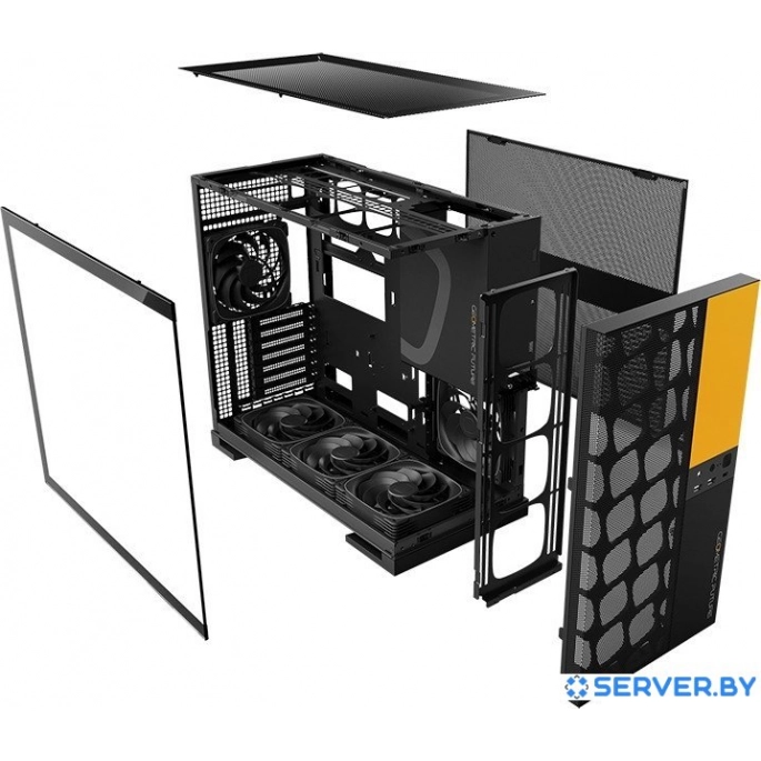 Корпус Geometric Future Model 5 Vent 5FAN (черный/желтый). Фото5