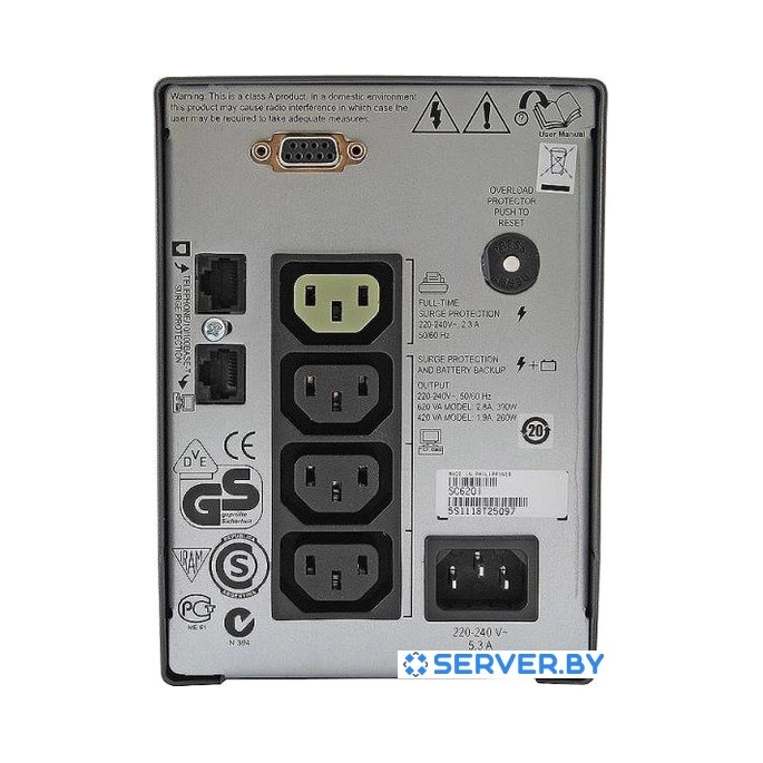 Источник бесперебойного питания APC Smart-UPS SC 620VA (SC620I). Фото2