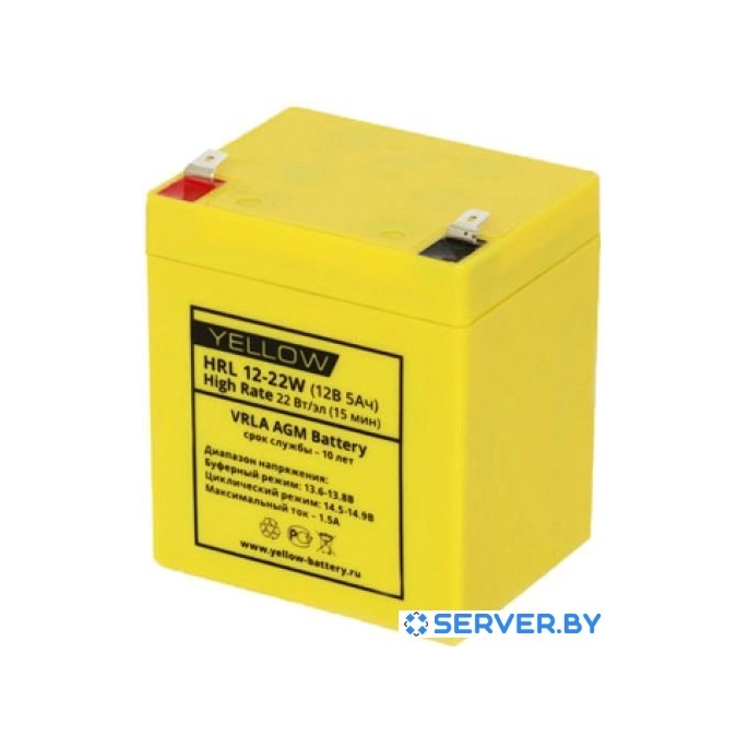 Аккумулятор для ИБП Yellow HRL 12-22W. Фото1
