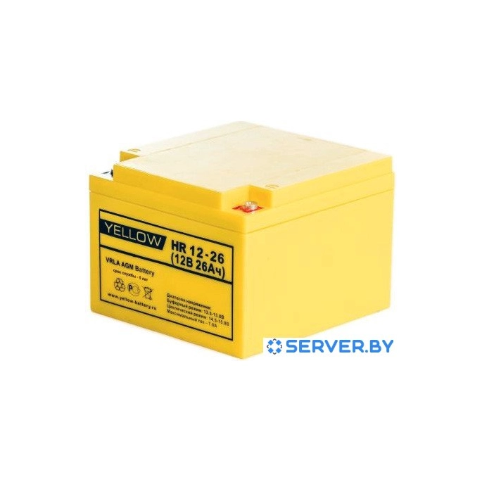 Аккумулятор для ИБП Yellow HR 12-26. Фото1