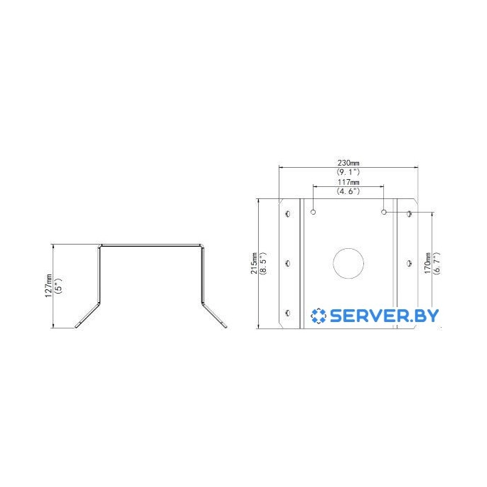 Крепление для камер видеонаблюдения Uniview TR-UC08-B-IN. Фото2