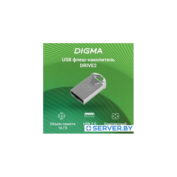 USB Flash Digma Drive 2 16GB DGFUM016A20SR. Фото2