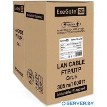 Кабель ExeGate FUTP4-C6-CU-S23-IN-LSZH-OR-305-FLUKE FTP