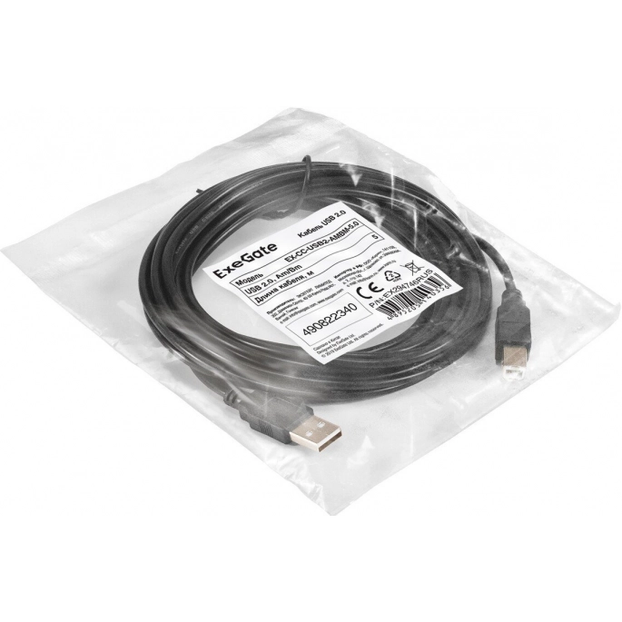 Кабель ExeGate EX-CC-USB2-AMBM-5.0. Фото2