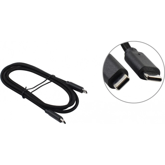 Кабель 5bites TC203-112B USB Type-C - USB Type-C (1.2 м, черный). Фото1