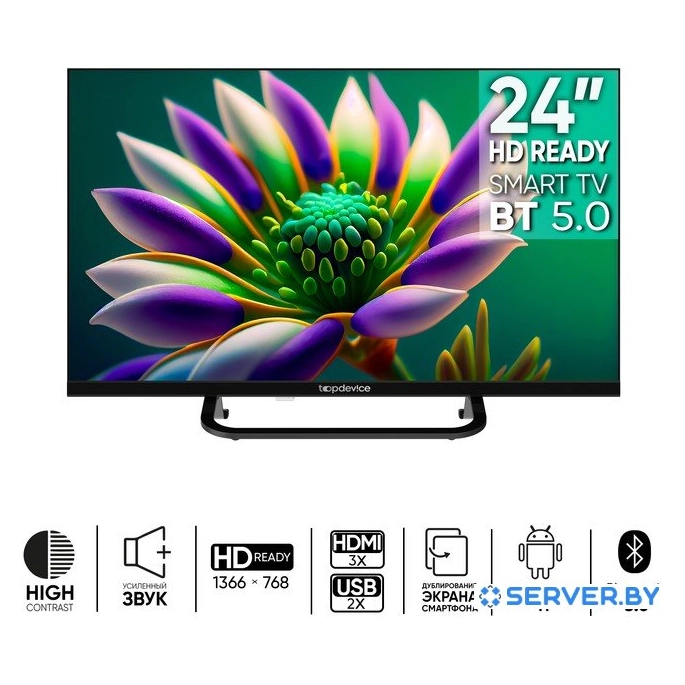 Телевизор Topdevice Frameless Neo TDTV24CS04H_BK. Фото1