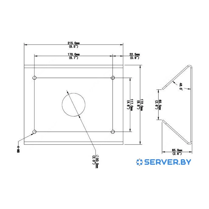 Крепление для камер видеонаблюдения Uniview TR-UP08-B-IN. Фото2